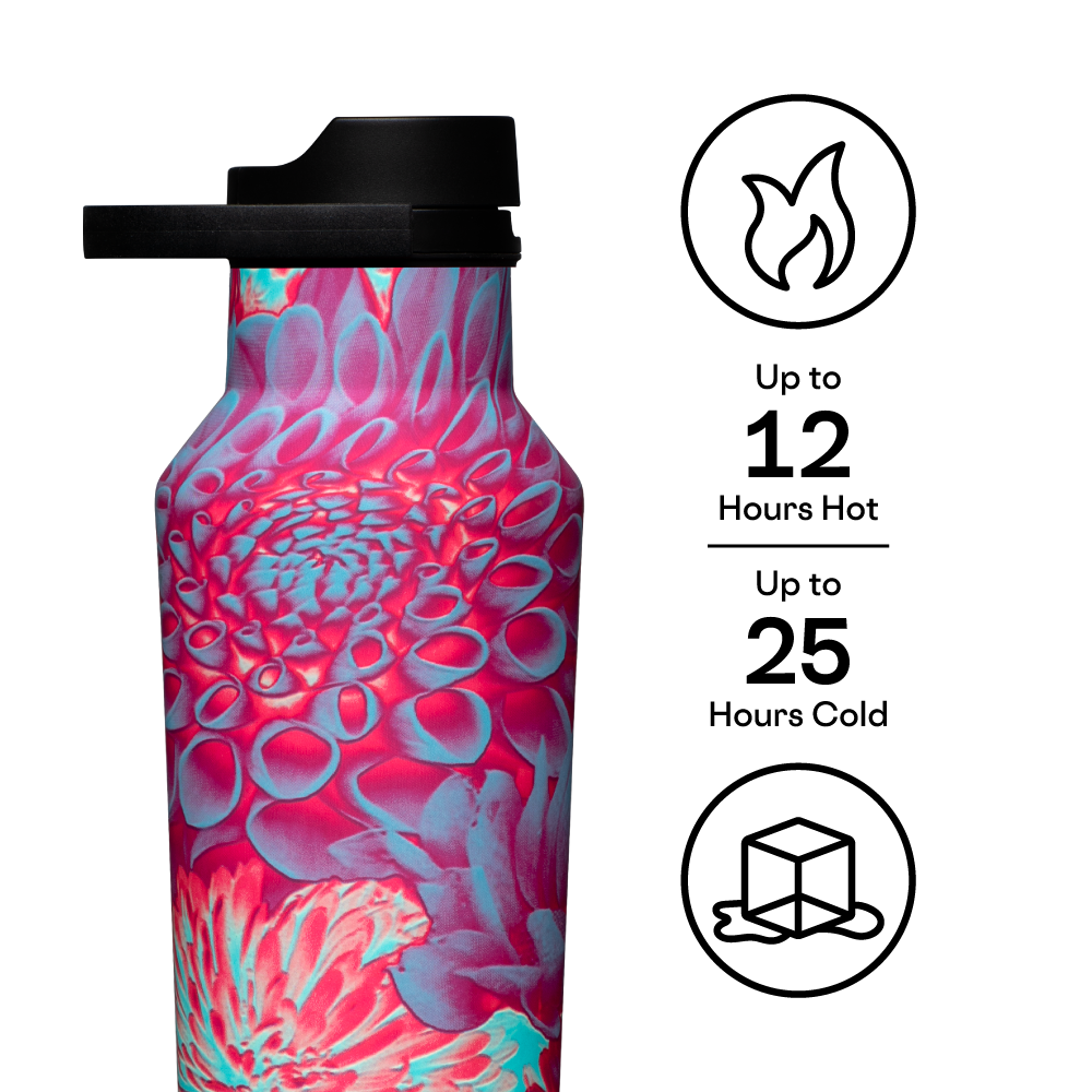 Insulated Water Bottle Series A Sport Canteen 20oz / Dopamine Floral