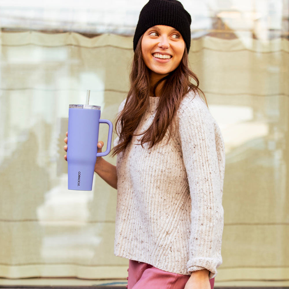 Insulated Tumbler with Handle Cruiser 40oz / Periwinkle