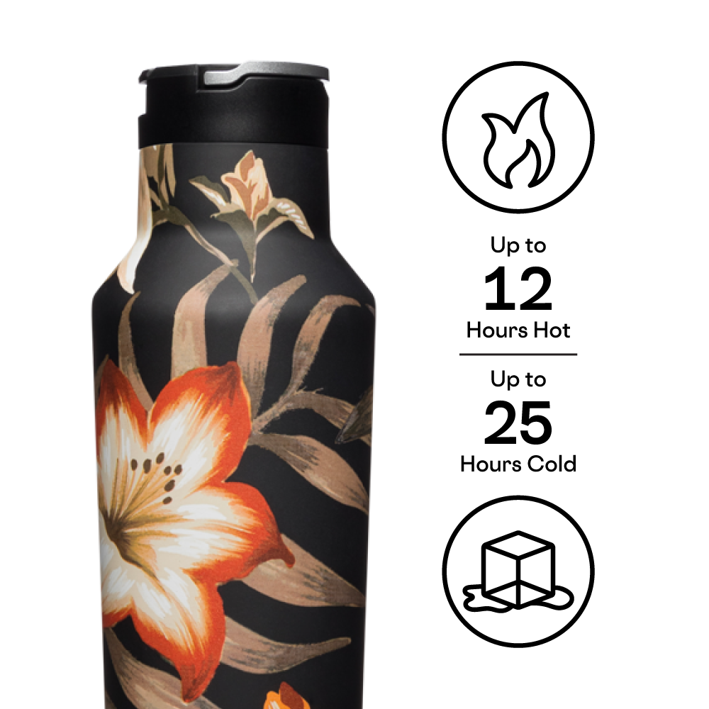 Insulated Water Bottle with Straw STANCE x Corkcicle Sport Canteen 20oz / Alika