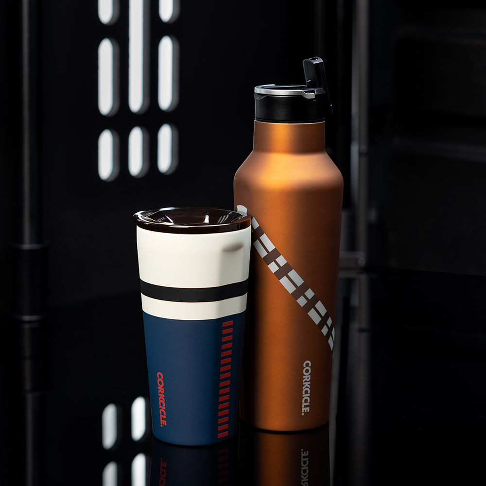 Corkcicle 20oz Star Wars Sport Canteen, Stainless Steel with Straw