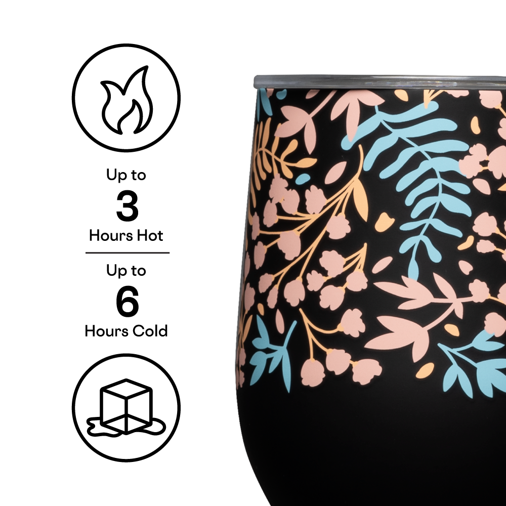 Bee Floral Stemless Wine Tumbler – Simply Northwest