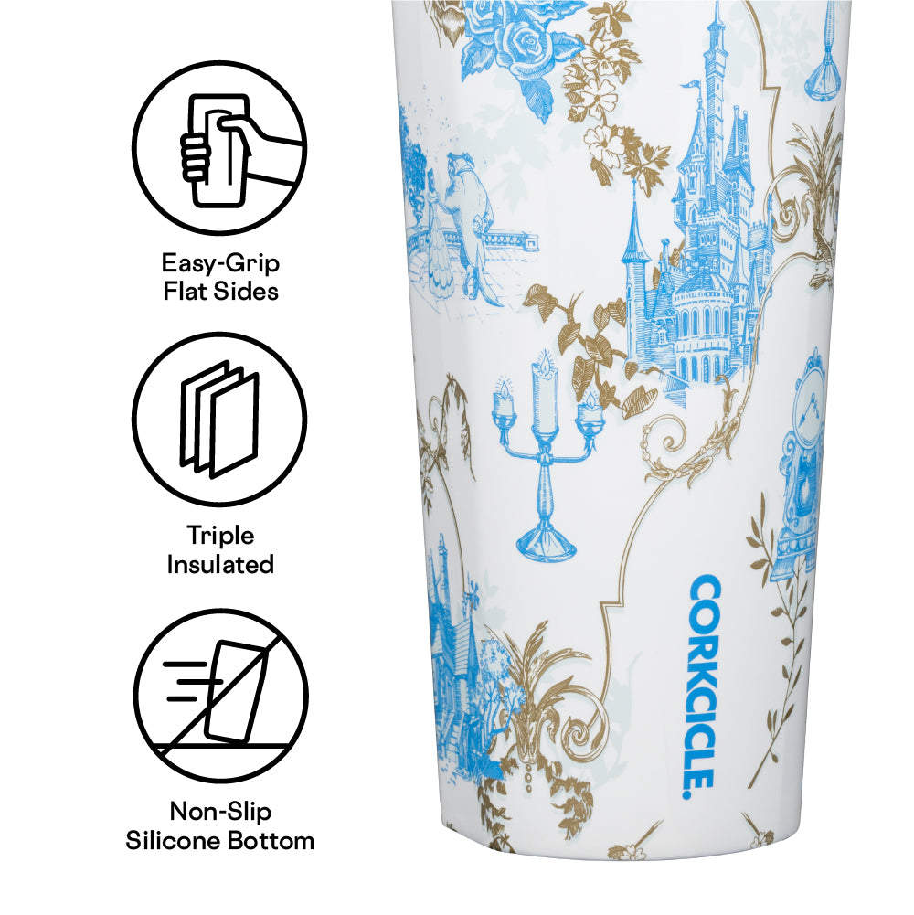 Insulated Tumbler with Straw  Disney Princess Cold Cup 24oz / Belle