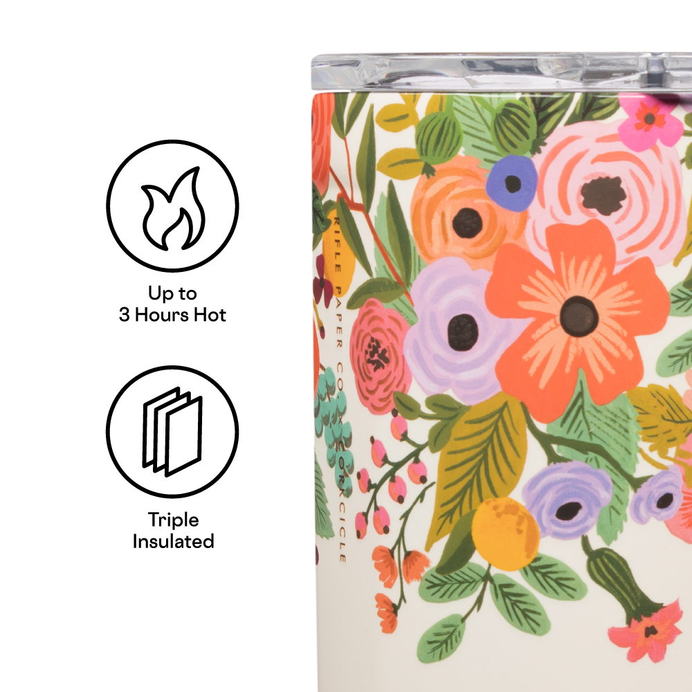 Corkcicle Coffee Mug - Rifle Paper Co. Lively Floral Cream - 16oz