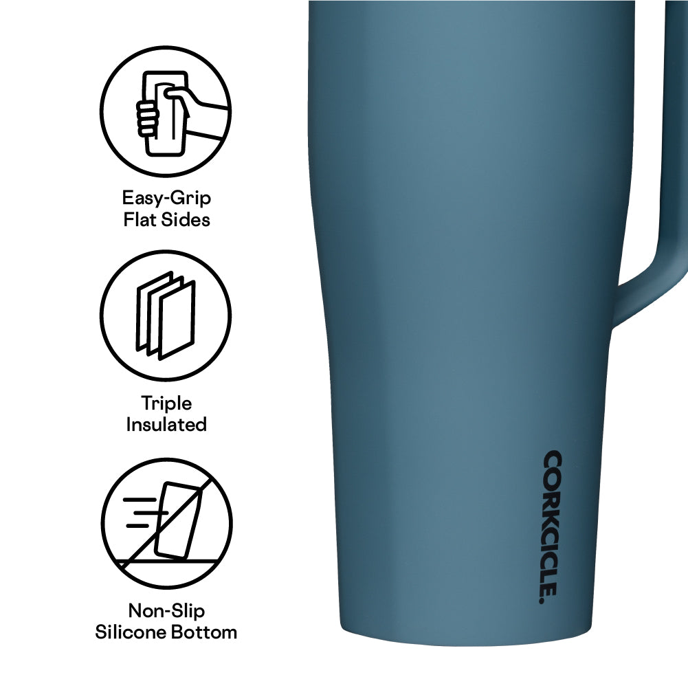 30 oz Insulated Stainless Steel Tumbler with Sure Grip Design