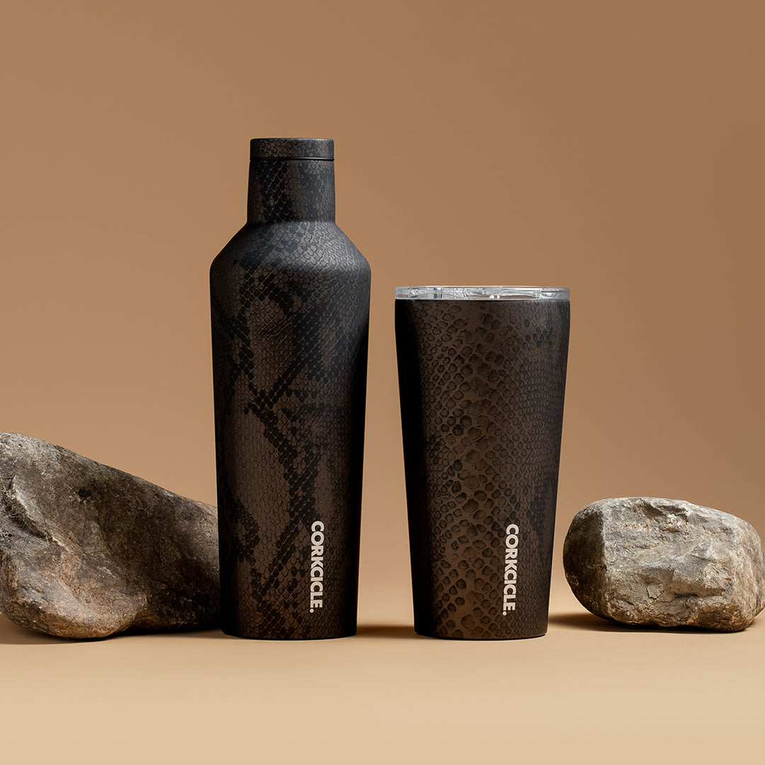 Corkcicle Luxe Leopard Canteen, Tumbler and Stemless Wine Cup