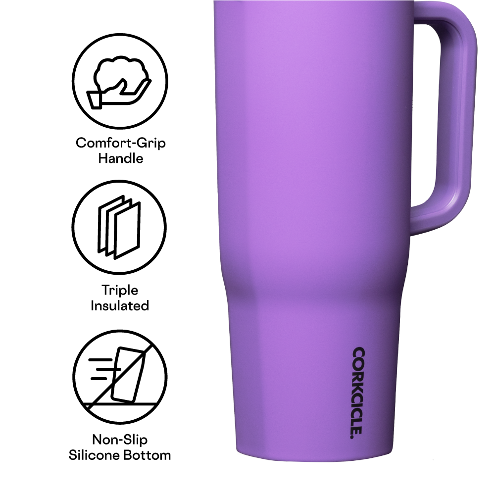 Insulated Tumbler with Handle Cruiser 40oz / Varsity Purple