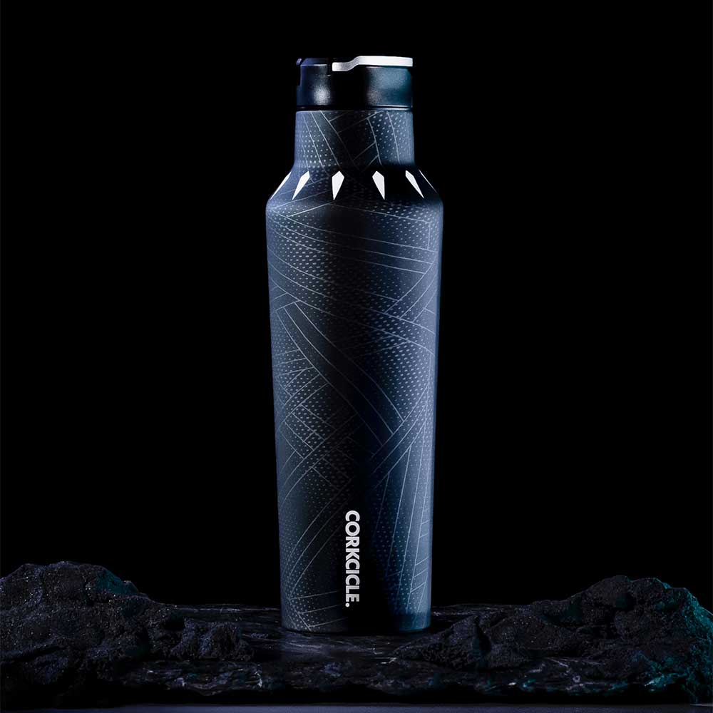 Insulated Water Bottle  Marvel Sport Canteen 20oz / Black Panther