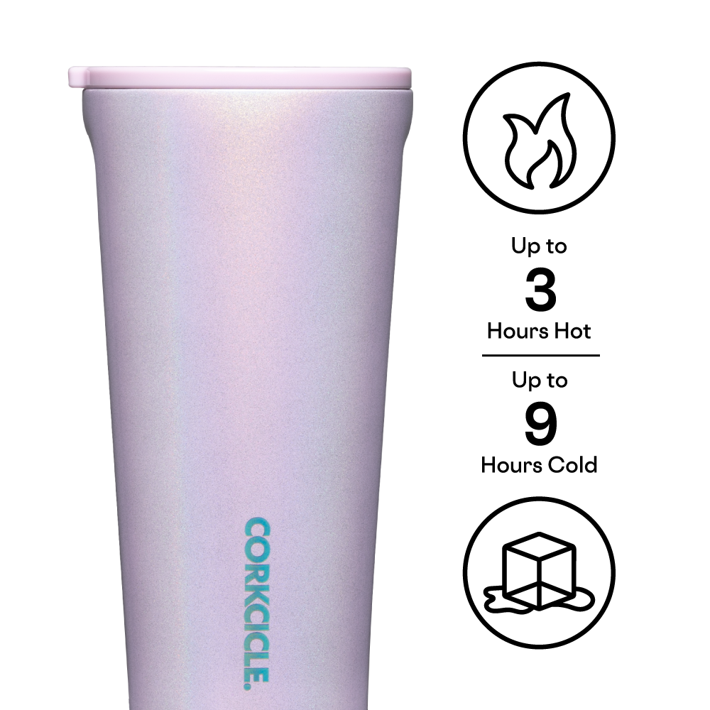 Corkcicle, 24oz Tumbler with Stainless Steel Straw, Unicorn