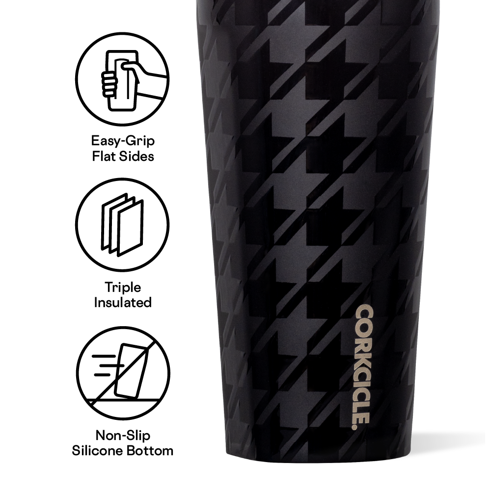 Classic Stainless Steel Drink Tumbler Classic Tumbler 16oz / Onyx Houndstooth