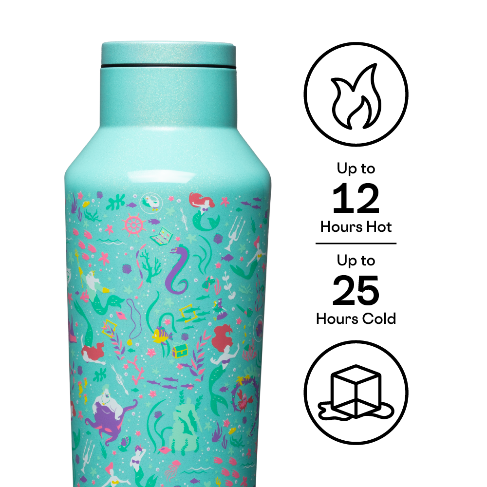 Insulated Water Bottle  Disney Princess Sport Canteen 20oz / Ariel