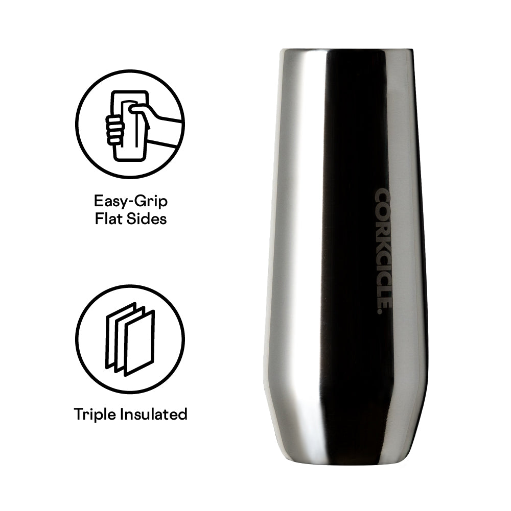 Stemless Flute 7oz / Tungsten