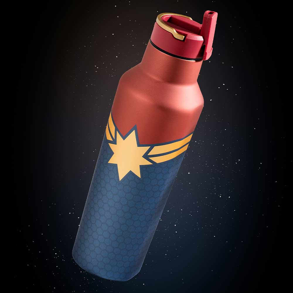 Insulated Water Bottle  Marvel Sport Canteen 20oz / Captain Marvel