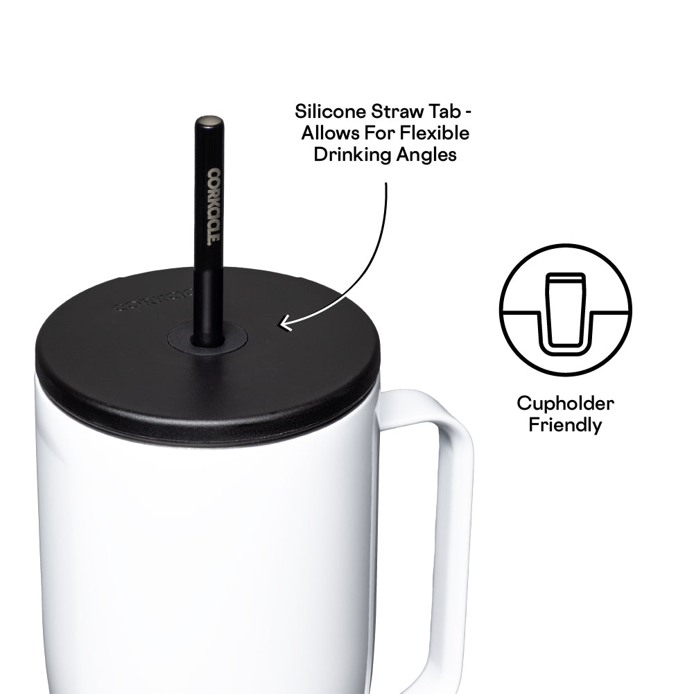 Corkcicle 30-Ounce Insulated Cup with Straw