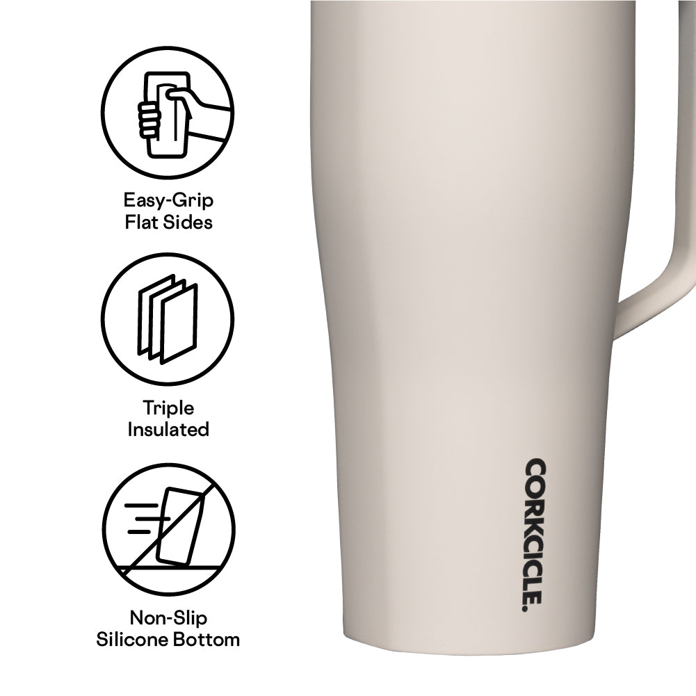 Stainless Tumbler with Handle - 30 oz - Fade Away