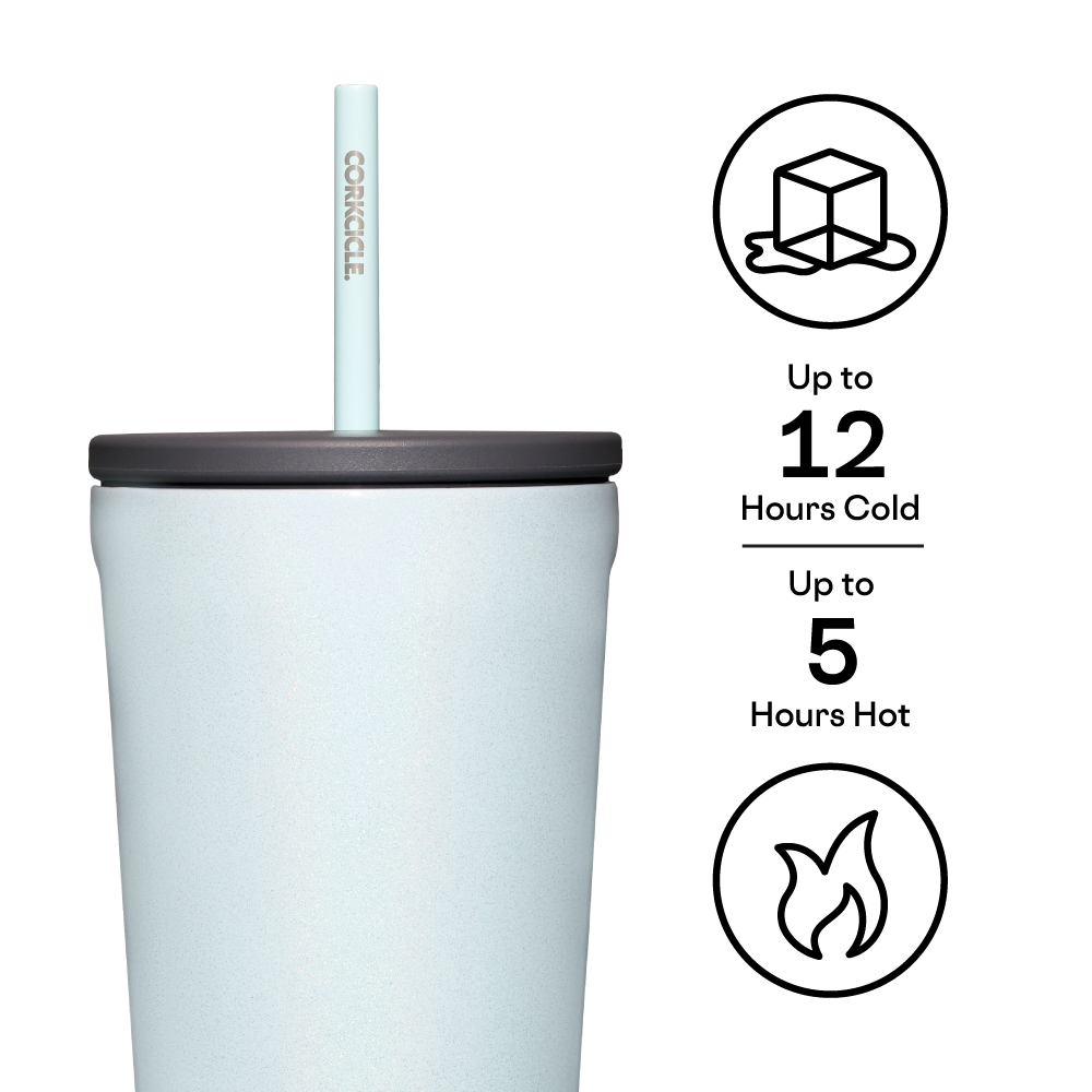Insulated Tumbler with Straw  Cold Cup 24oz / Ice Queen
