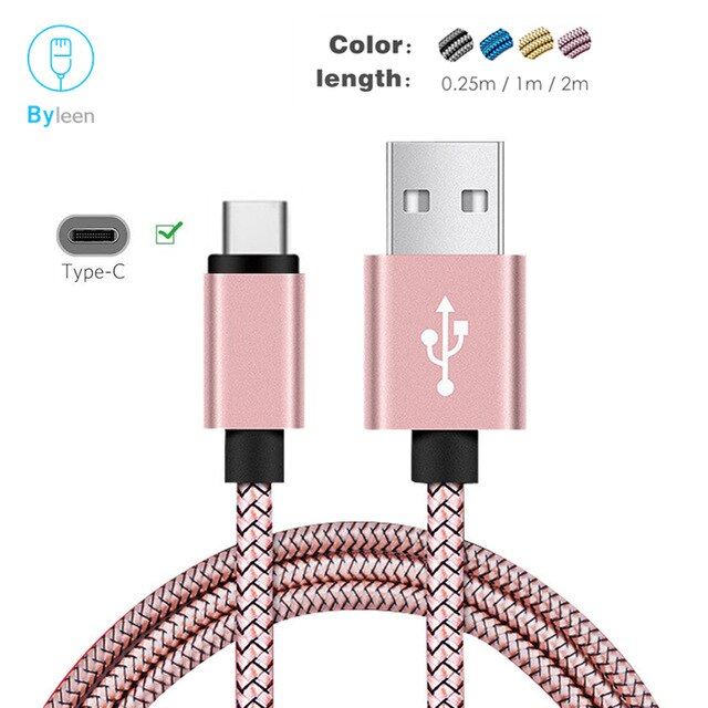 25cm Short 2m Long Usb Type C Charger Cable For Samsung Galaxy S10