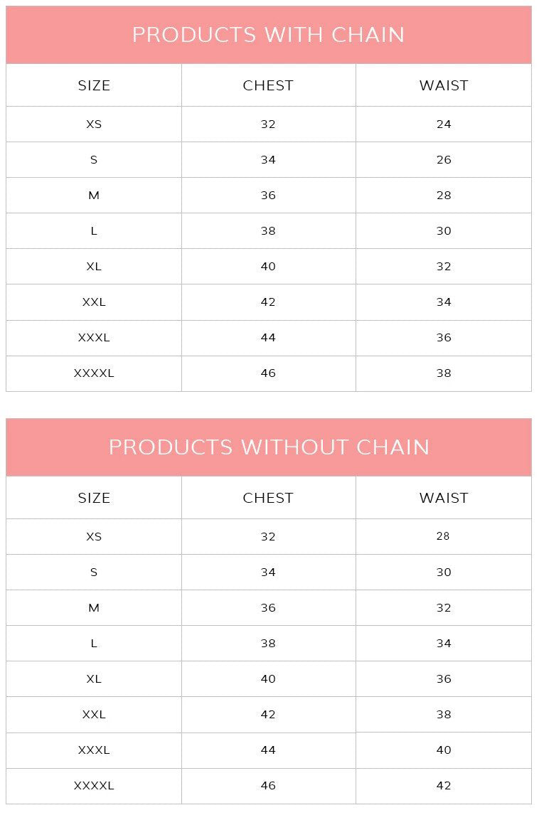 Saree Petticoat Size Chart