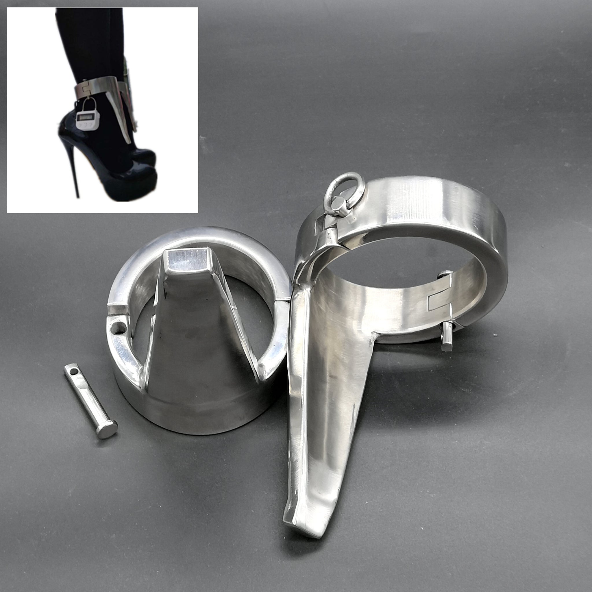 metal locking heels