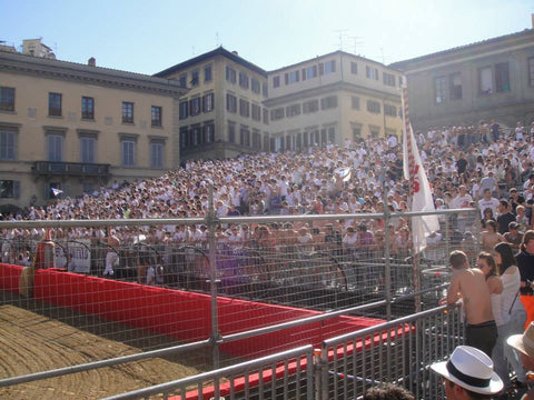 White bleachers