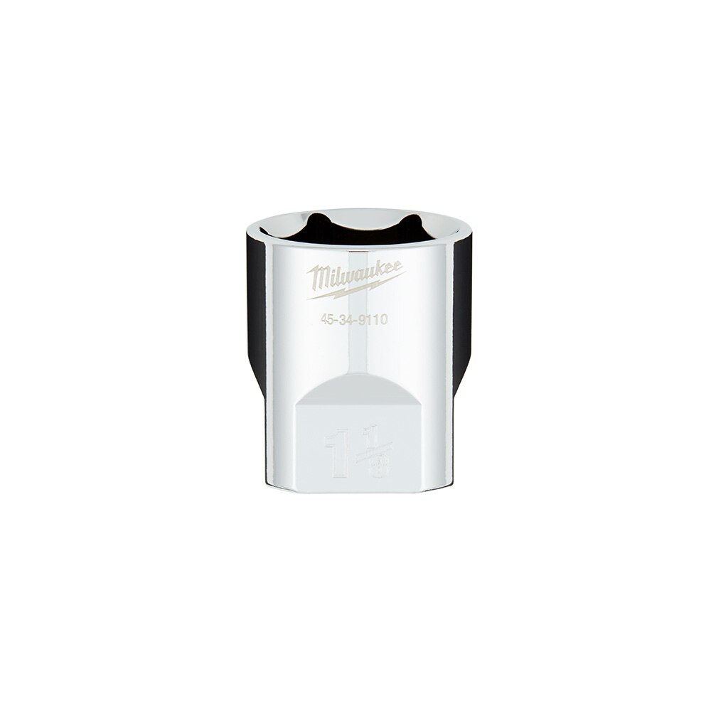 Milwaukee 45-34-9110 1/2" Drive 1-1/8" SAE 6-Point Socket with FOUR FLAT™ Sides