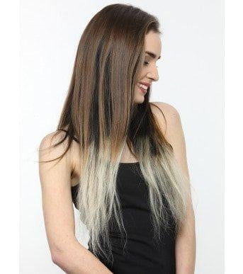 7 Piece Ombre Bleach Blonde Hair Extensions Berkowits Products