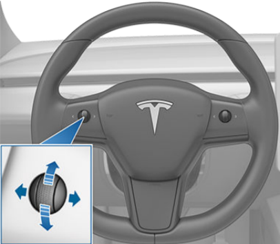 Tesla Model Y - Position de réglage du volant – TALSEM
