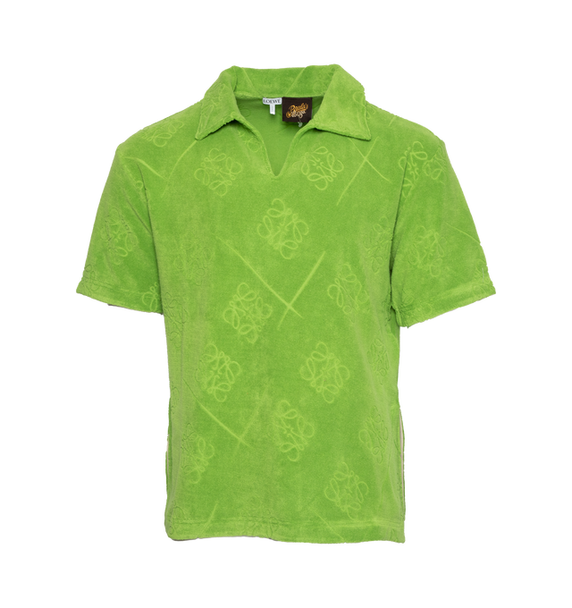 Men's Lurex Monogram Jacquard Polo Shirt