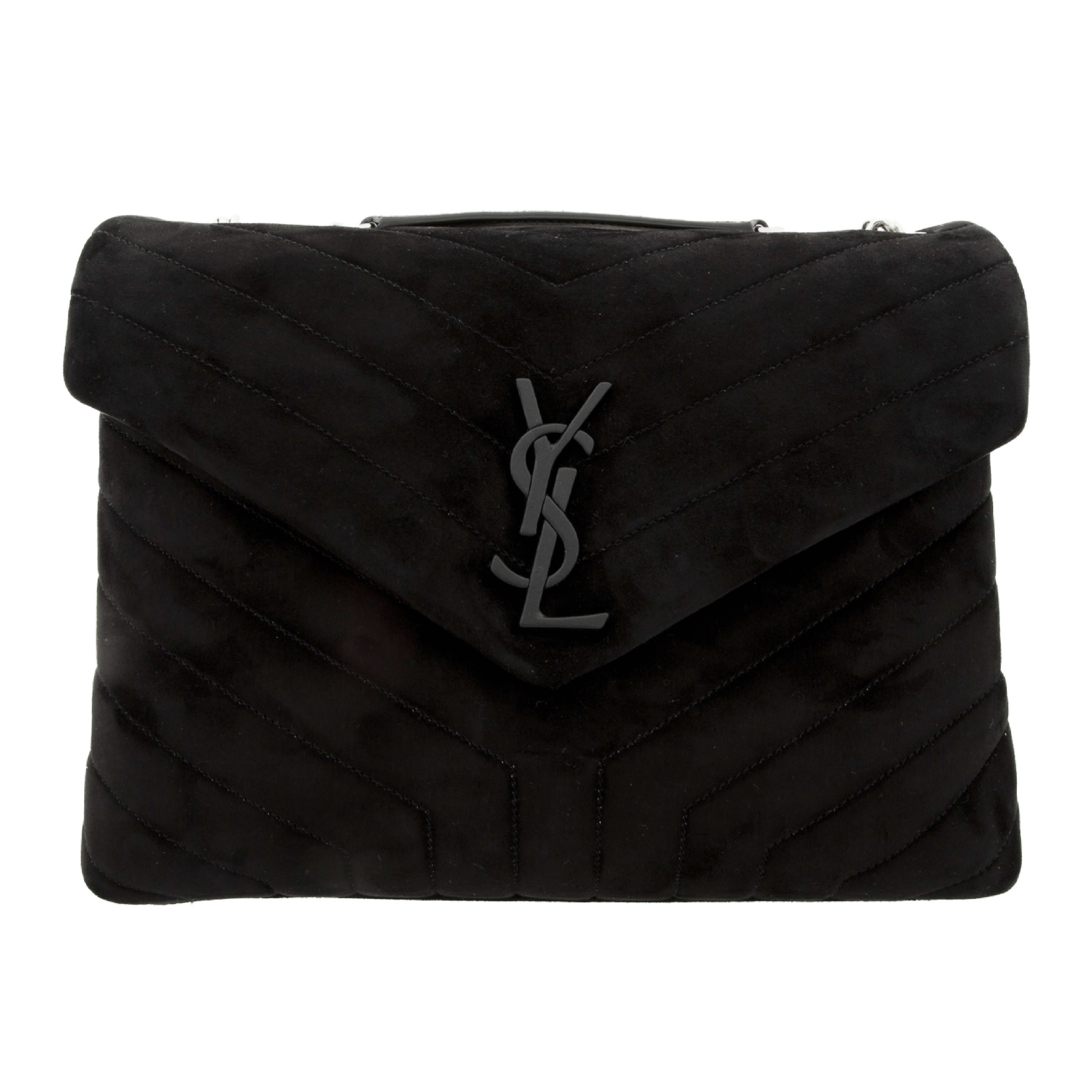 ysl suede bag black