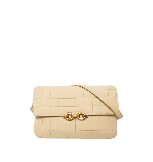 Saint Laurent 634305 FAA7D SOLFERINO MEDIUM IN RAFFIA AND Bag Beige