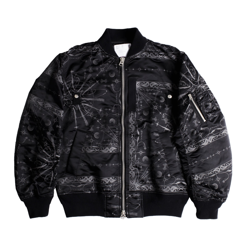 sacai x Dr. Woo Bandana Print Blouson www.iestpjctello.edu.pe