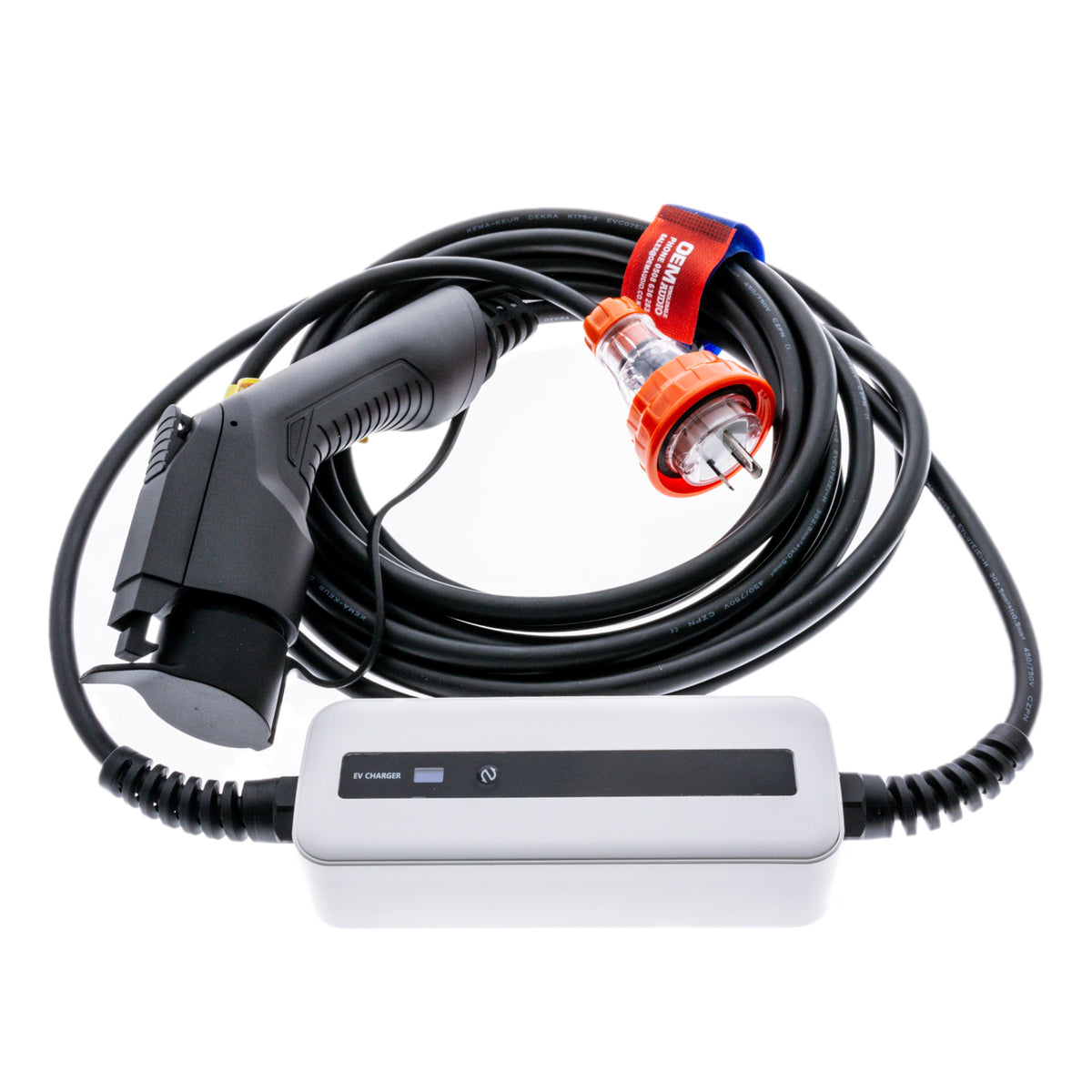 Portable Type 1 8A Electric Vehicle Charging cable (EVSE) Drive EV LTD