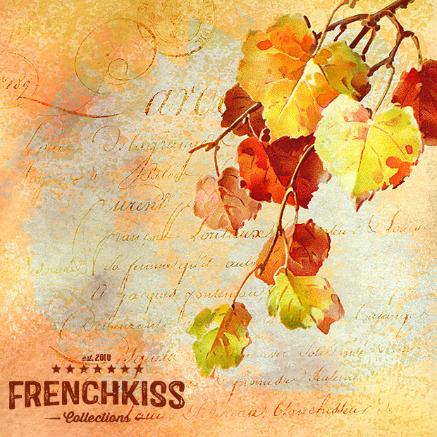 Design using Catharina Klien Fall Foliage vintage digital illustrations.