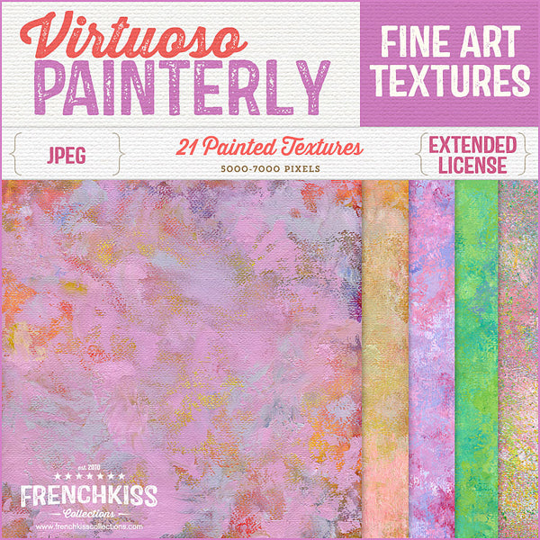 Virtuoso Painterly fine art commercial use texture collection.