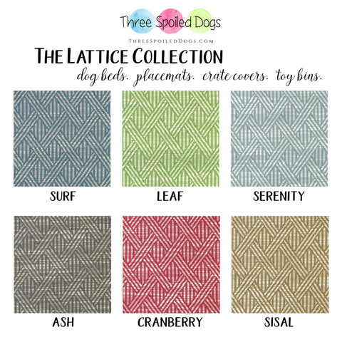 three_spoiled_dogs_lattice_fabric_collection