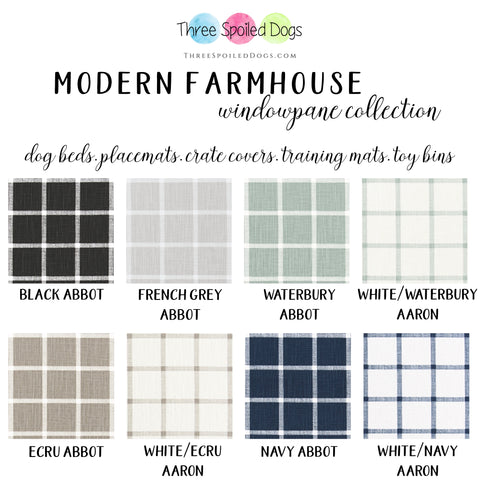 three_spoiled_dogs_modern_farmhouse_windowpane_fabric_collection