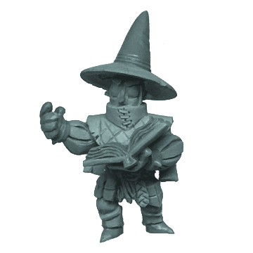 Miniature sculpt of the Enchanter from Vast: The Crystal Caverns