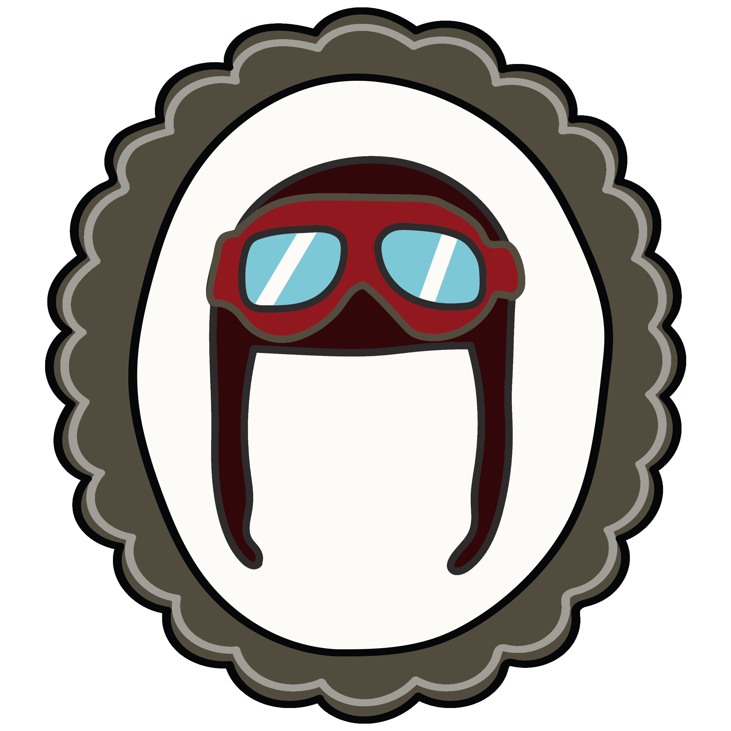 Framed Helmet Icon