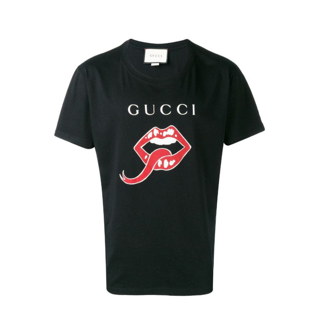 gucci t shirt with mouth