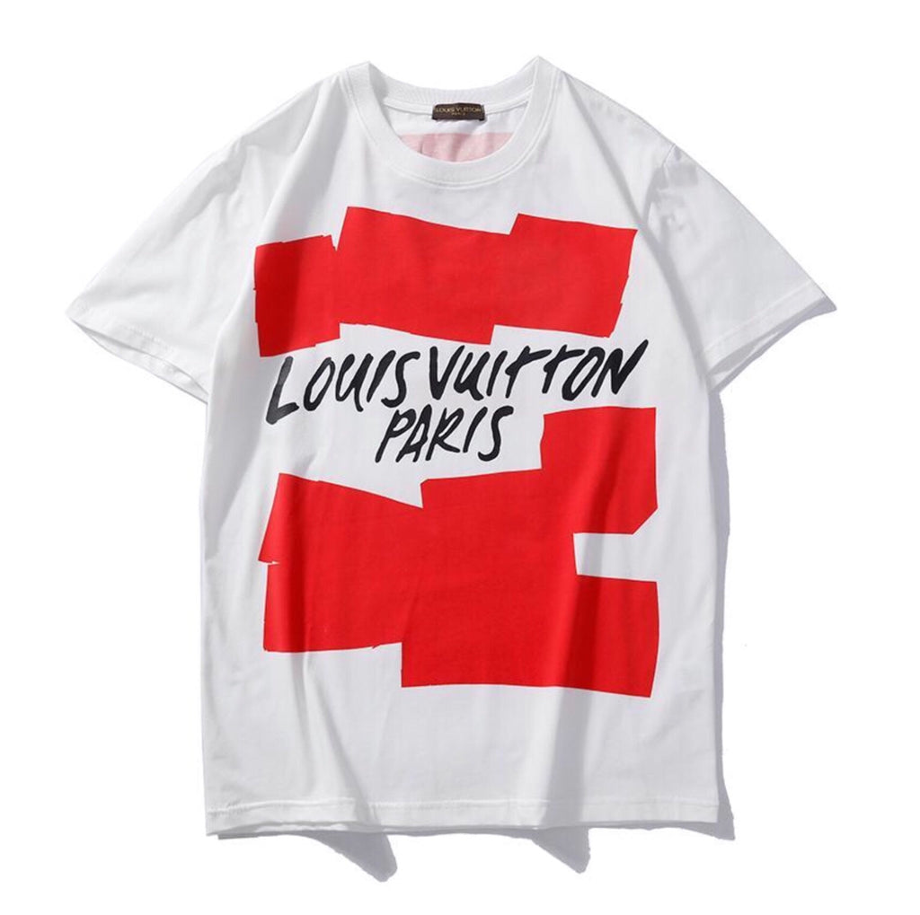 red and white louis vuitton shirt