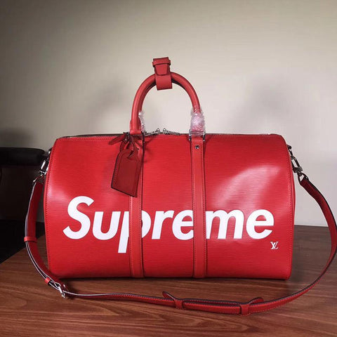 lv supreme travel bag