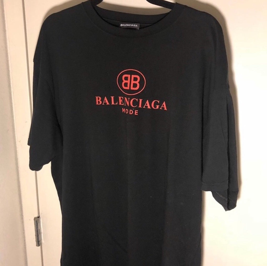 balenciaga mode t shirt red