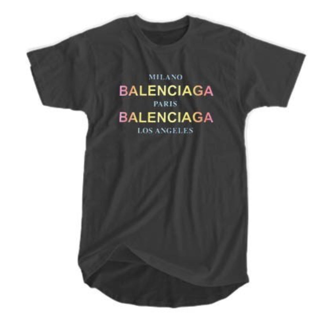 balenciaga t shirt rainbow