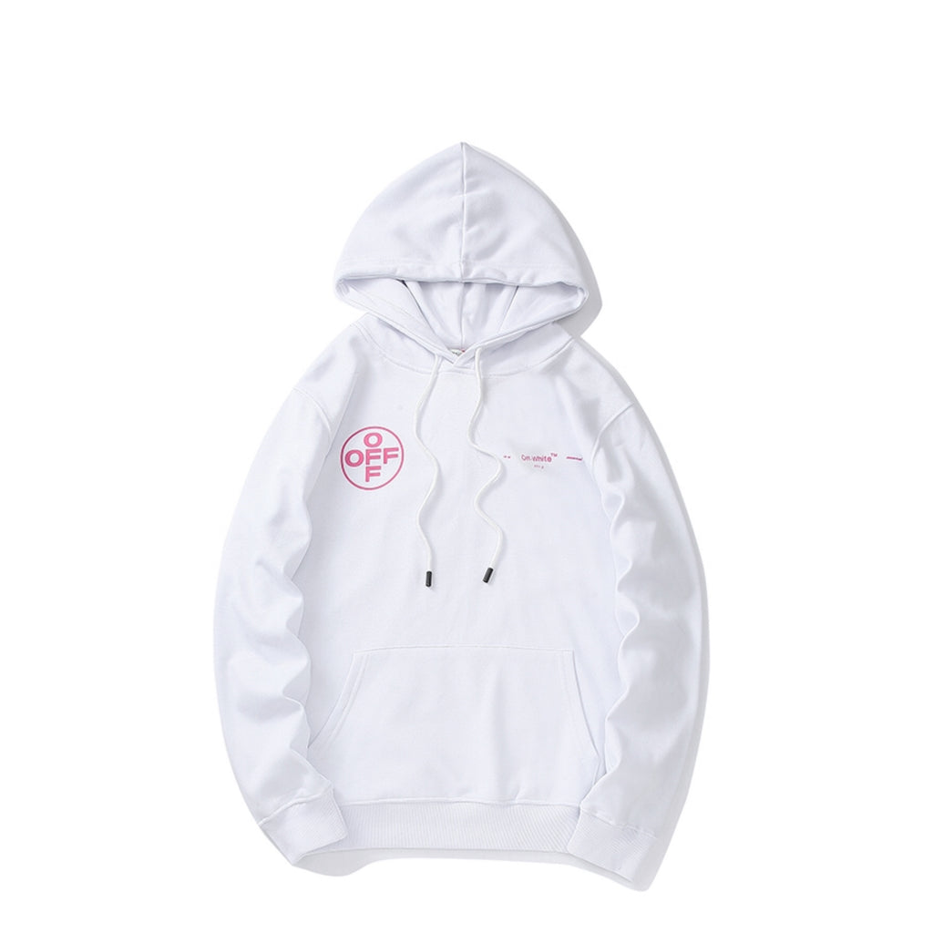 off white blurred hoodie