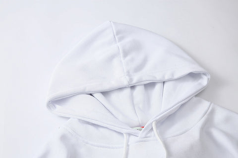 off white blurred hoodie