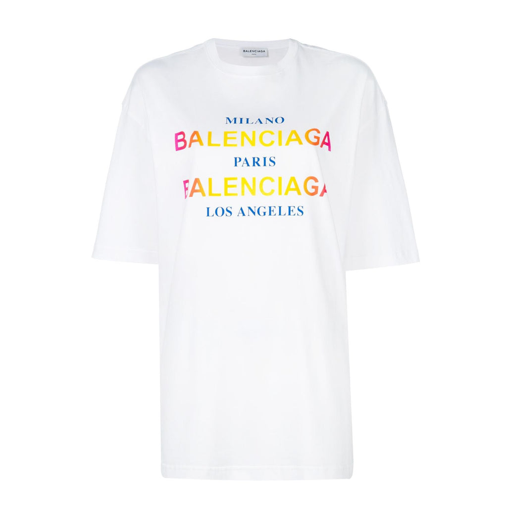 balenciaga t shirt rainbow