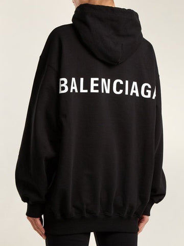 balenciaga logo back hoodie