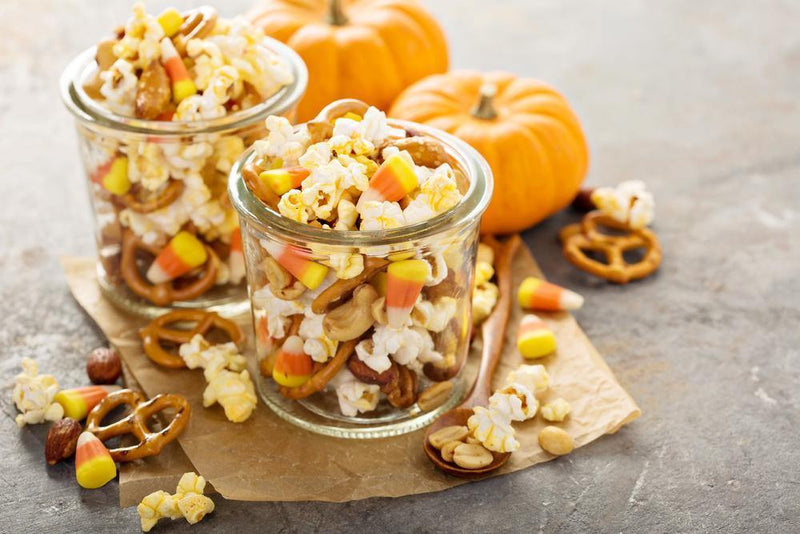 Halloween party wouldn't be great without a party mix. You should look our snack mix recipe in our spooky blog!