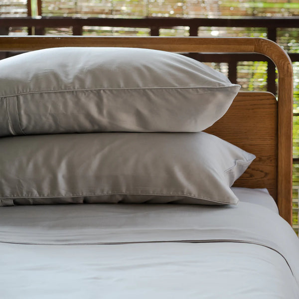 Weavve’s Signature TENCEL™ Pillow Cases in Mist Grey