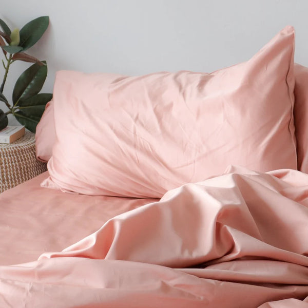 Weavve’s Cotton Pillow Case Pair in Tea Rose