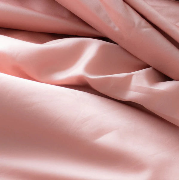Weavve’s Signature Cotton Fitted Sheet in Tea Rose
